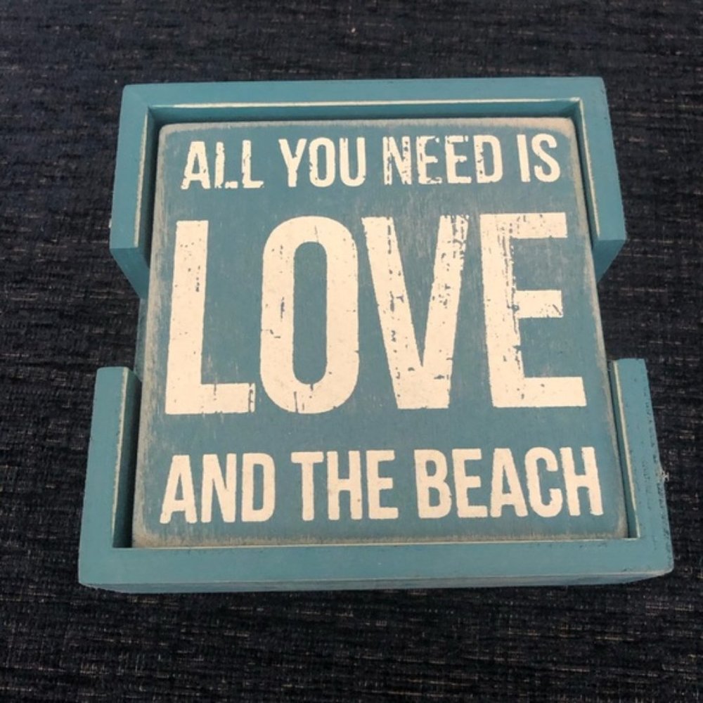 Beach theme coasters